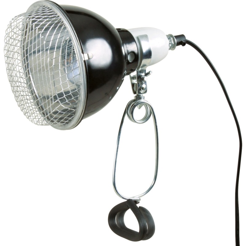 Lampe reflecteur à pince avec la grille de sécurité